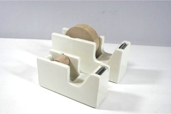 画像2: 【倉敷意匠計画室】白磁 テープカッター　Ｓ　 (2)