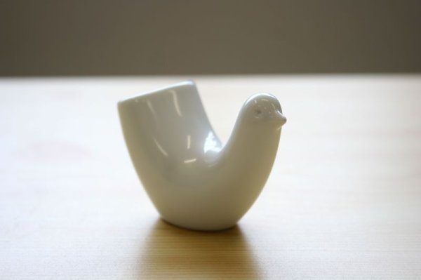 画像2: 【白山陶器】TOTTO とり型ようじ立て　 (2)