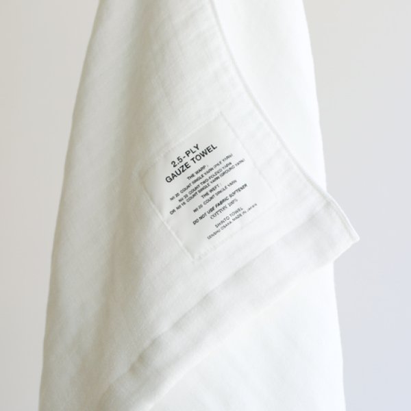 画像2: 〈2.5-PLY GAUZE〉BATH TOWEL / L － White (2)
