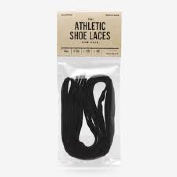 画像1: All-Cotton Athletic Shoelaces　【BLACK】 (1)