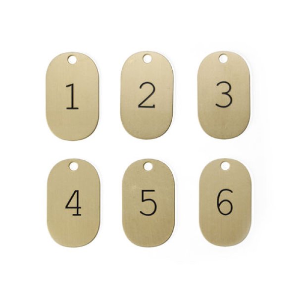 画像3: Lunar Calendar Plate Key Tag “Brass×Black” (3)