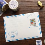【九ポ堂】飛行船郵便封筒