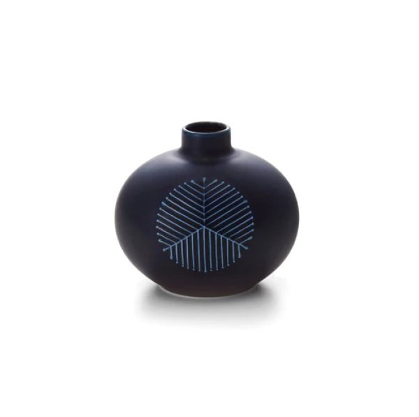 松葉紋　紺マット