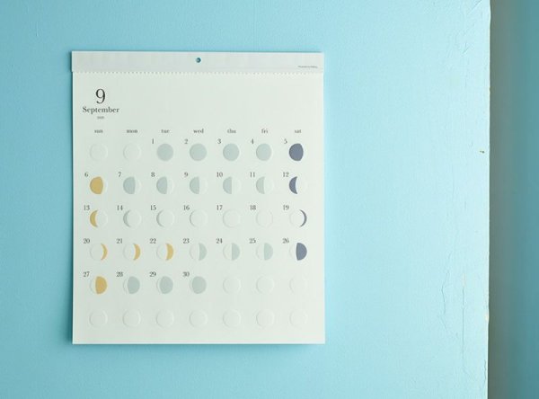 画像1: 月の満ち欠けカレンダー ミチル 2026 (1)