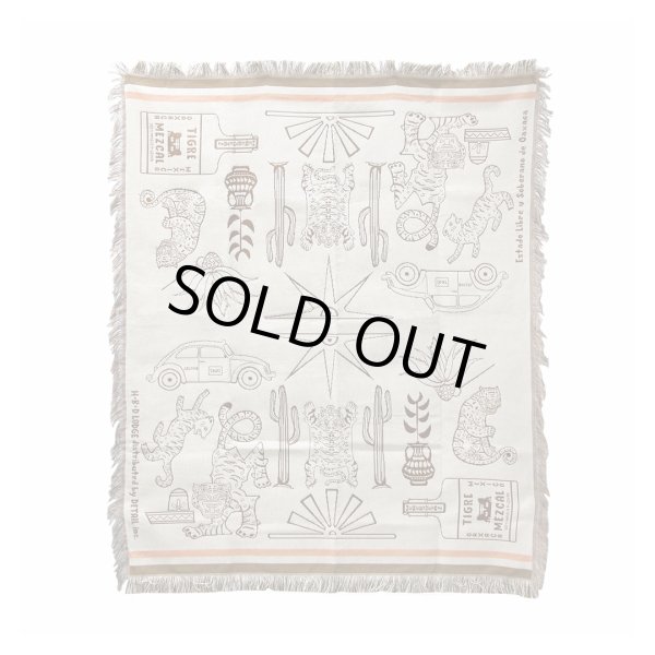 画像1: OAX Throwket "Tiger and more / Cream" (1)