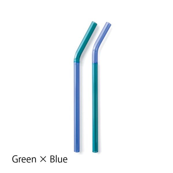 画像2: TWO TONE GLASS STRAW (2)