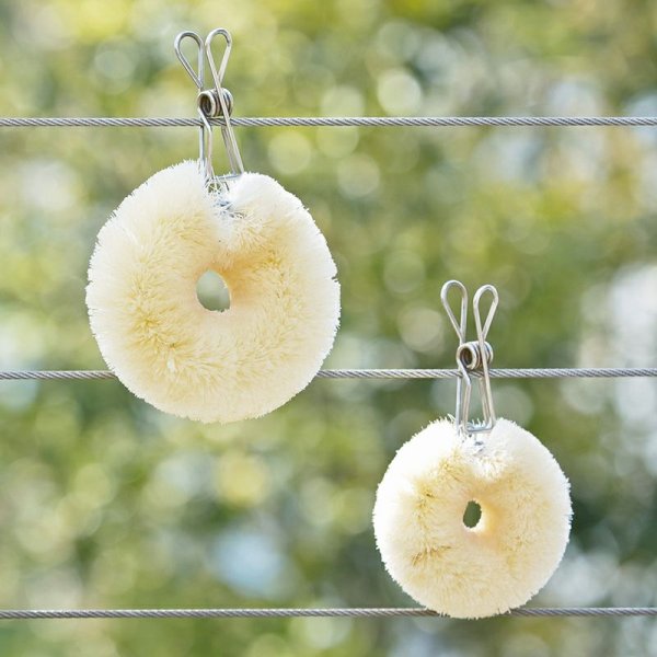 画像3: 白いたわし サイザル麻 (小) (3)