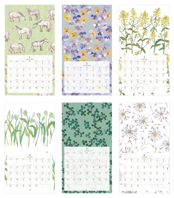 画像3: 【2026】 壁掛けカレンダー　Memoire　（リングタイプ） (3)