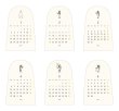 画像3: 【2026】 ダイカット卓上カレンダー　Papyrus　（木製スタンドタイプ） (3)