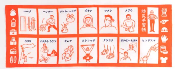 画像3: 【かまわぬ】防災手習帳 (3)