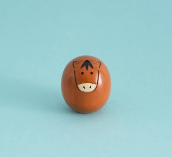 画像1: 豆干支こけし 子うま (1)