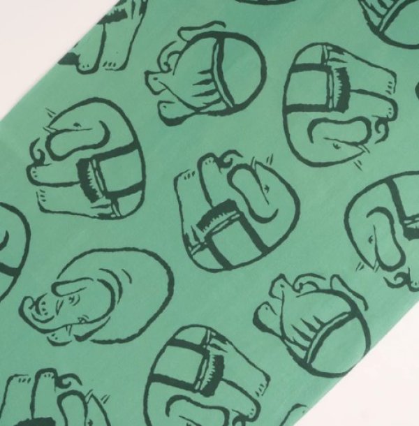 画像4: 【かまわぬ】いきもの図譜てぬぐい 象 (4)